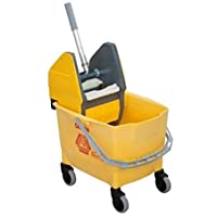 Rubbermaid Commercial Products R014152 Cubo de Limpieza con Prensa- Plástico- Capacidad de 25 L- Amarillo
